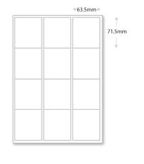 A4 Sheet Labels LL24NSE 24 Labels Per Sheet (63.5 x 37mm) 500 Sheets ...